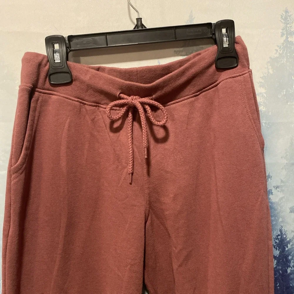 Reflex Womens Mauve Jogger Pants Elastic Waist Size Medium Stretch